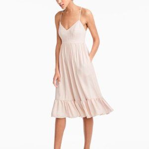 J.Crew Drapey Spaghetti Strap Dress Apricot